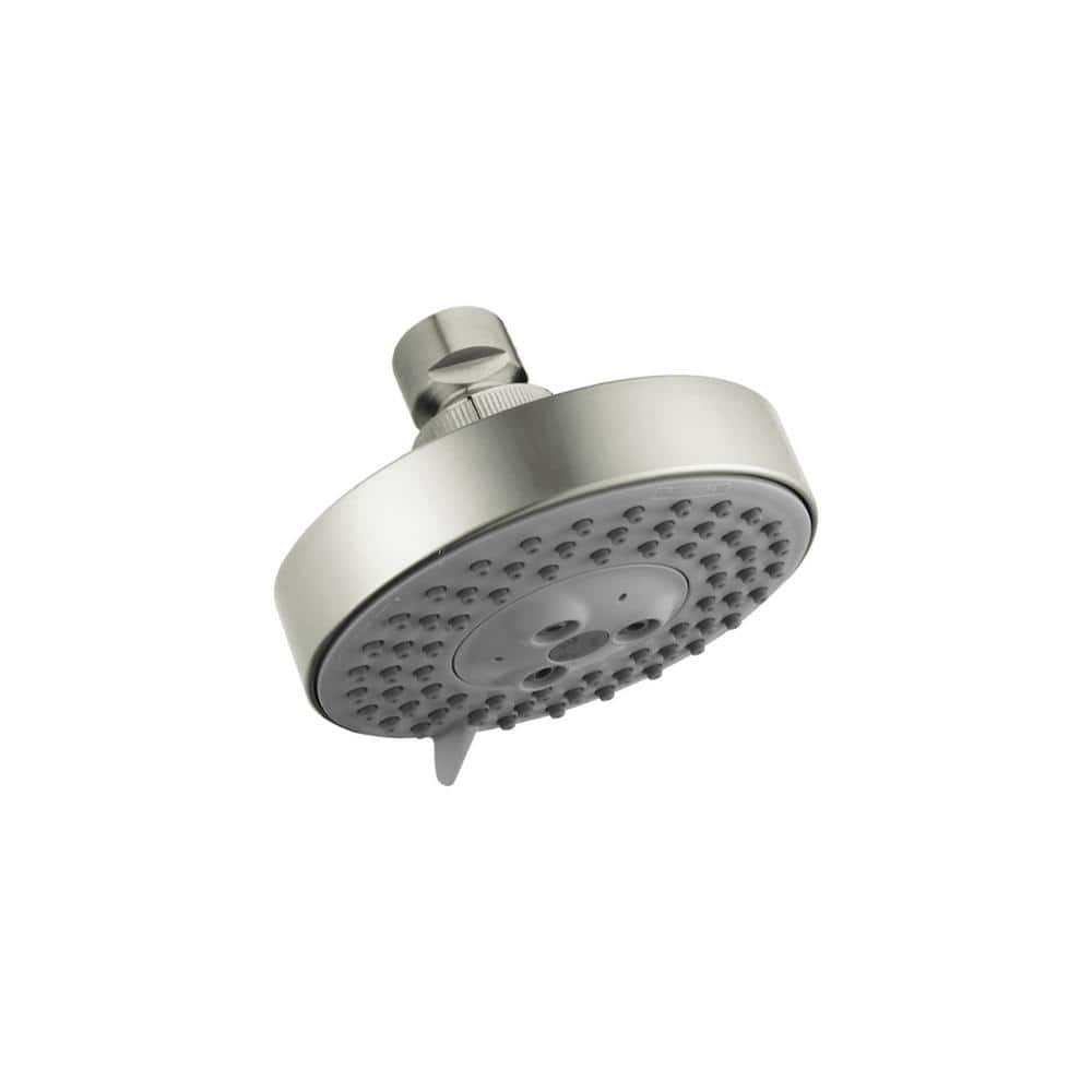 4-inch Brushed Nickel Multi-Function Wall Mounted Showerhead