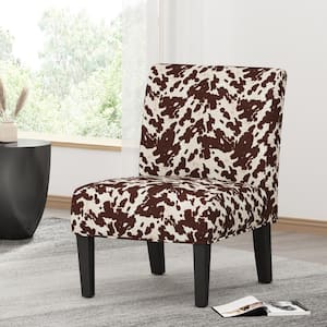 Galilea Milk Cow Pattern Fabric Accent Chair