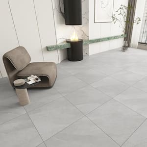 Hurricane Italian Porcelain 24 in. x 24 in. x 9 mm Floor and Wall Tile Case - Gray (3 pcs, 12 sq. ft.)