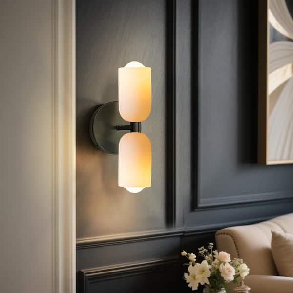 Mid Century Modern Flush Mounted Sconce - Vintage Vanity Lights Mirror