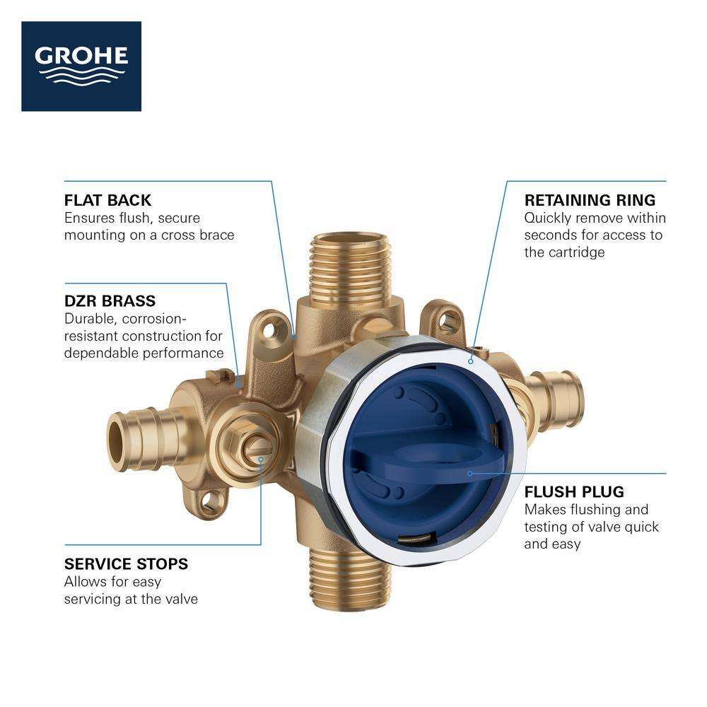 GrohSafe 3.0 Brass Pressure Balance Valve