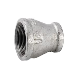 1-1/2 in. x 1 in. Galvanized Malleable Iron FPT x FPT Reducing Coupling Fitting