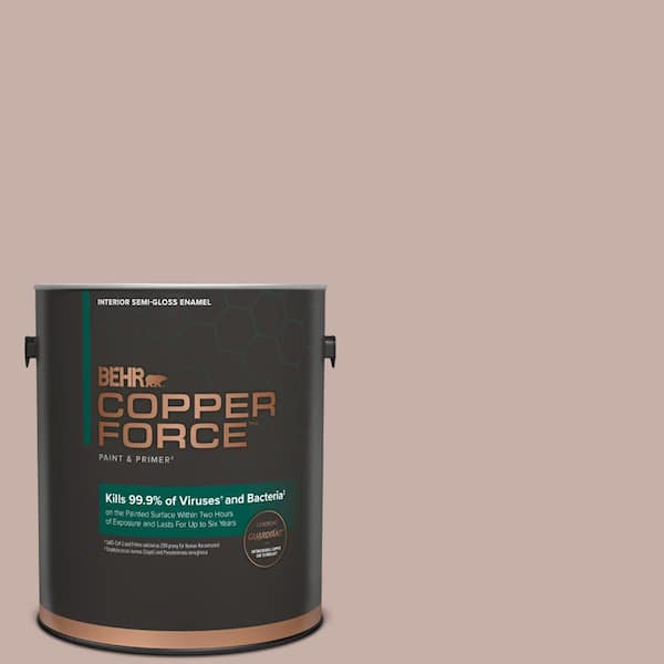 COPPER FORCE 1 gal. #N160-3 Vintage Charm Semi-Gloss Enamel Interior Virucidal & Antibacterial Paint & Primer