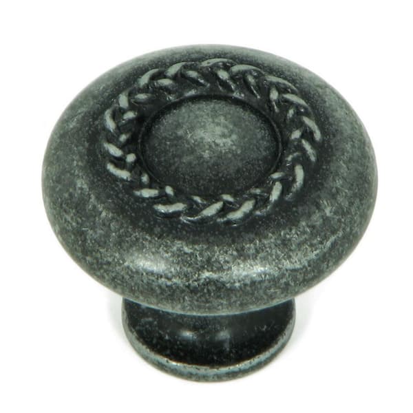 Stone Mill Hardware 1-1/4 in. Swedish Iron Round Rope Design Cabinet Knob (10-Pack)