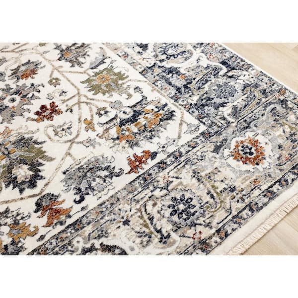 Solvyn Collections 5 ft. x 8 ft. Beige Elegant Indoor Area Rug