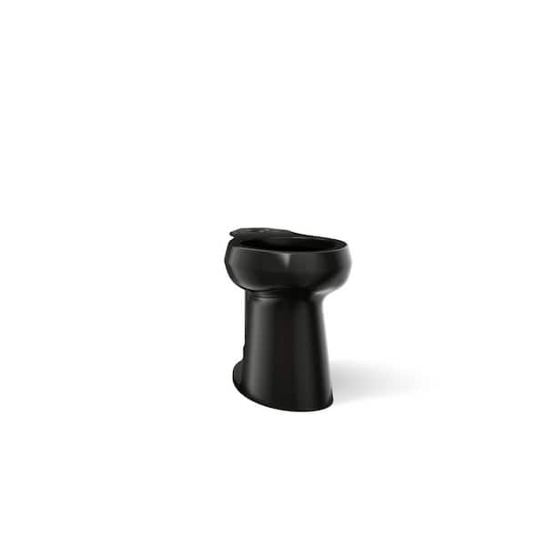 Highline Extra Tall 12 in. Rough In Elongated Toilet Bowl Only in Black, Seat Not Included