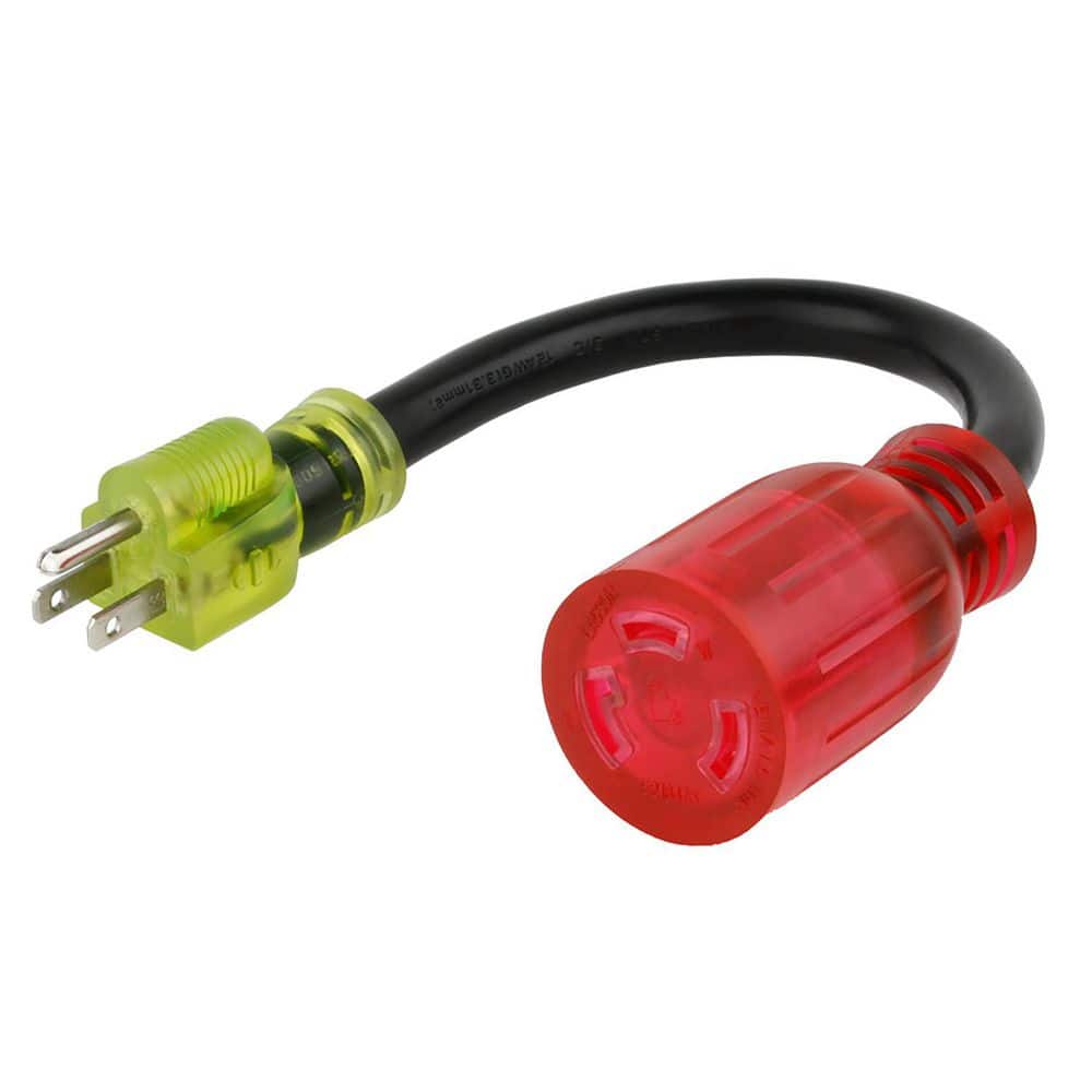 Color Connect 12/3 SJTW 120 V 1 ft. L 15 Amp Generator Extension Cord price history on PriceWatchPro