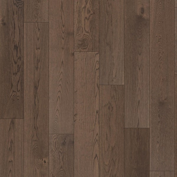 ASPEN FLOORING Pueblo Euro Oak 9/16 in. T x 8.66 in. W Tongue and Groove Wire Brushed Engineered Hardwood Flooring (31.25 sqft/case)