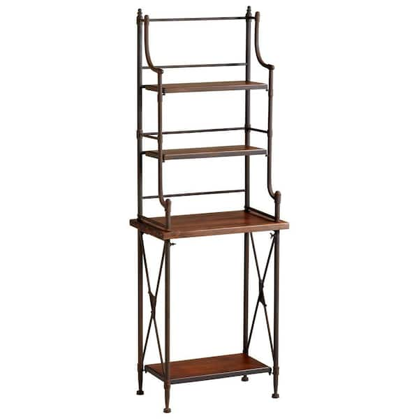 Filament Design Prospect 69.5 in. x 24 in. Rustic Iron Bakers Rack