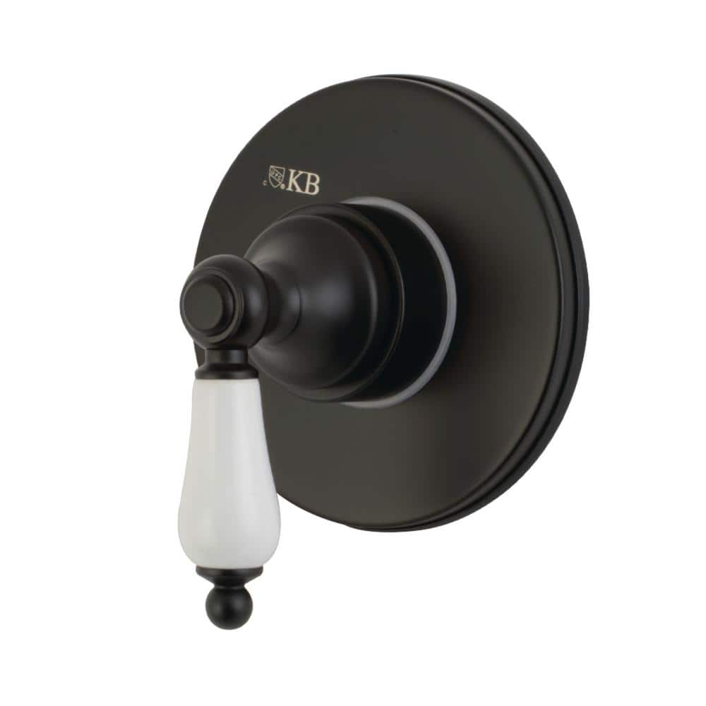 Single-Handle 1-Hole Wall Mount Three-Way Diverter Valve with Trim Kit in Matte Black price history on PriceWatchPro