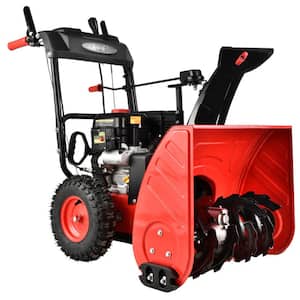 24 in. Two-Stage Gas Snow Blower with Electric Start and LED Light and Heated Handles