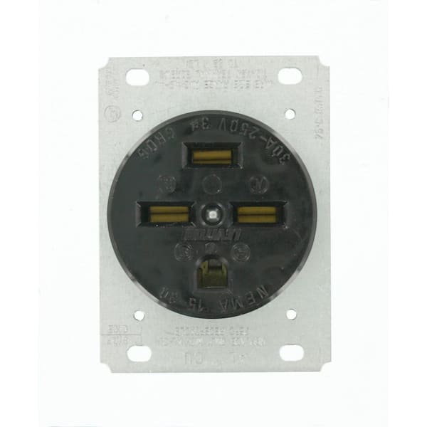 Leviton 50 Amp 250-Volt Flush Mounting Grounding Outlet