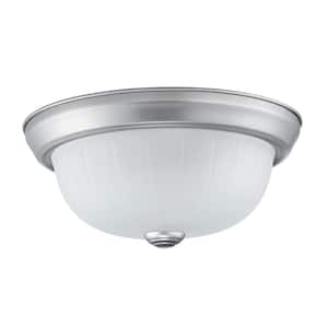 9.93 in. W 1-Light Clear Standard Bowl Pendant Light with Glass Shade