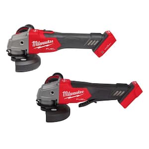 M18 FUEL 18V Lithium-Ion Brushless Cordless 4-1/2 in./5 in. Braking Grinder with Slide Switch w/Brushless Grinder