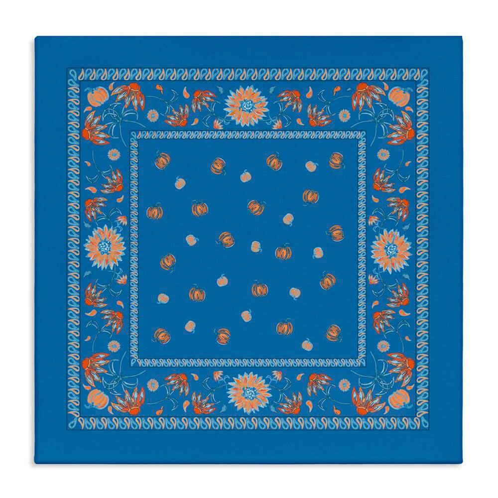 Blue Sky Harvest Pattern by Safa Diab Unframed Nature Graphic Art Print 24 in. x 24 in. price history on PriceWatchPro