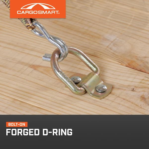 3-1/8 in. W x 1-3/4 in. L 11,000 lb. Capacity Heavy-Duty Bolt-On Forged D-Ring