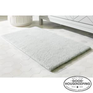 Home Decorators Collection Eloquence White 24 in. x 40 in. Nylon Machine  Washable Bath Mat 288791 - The Home Depot