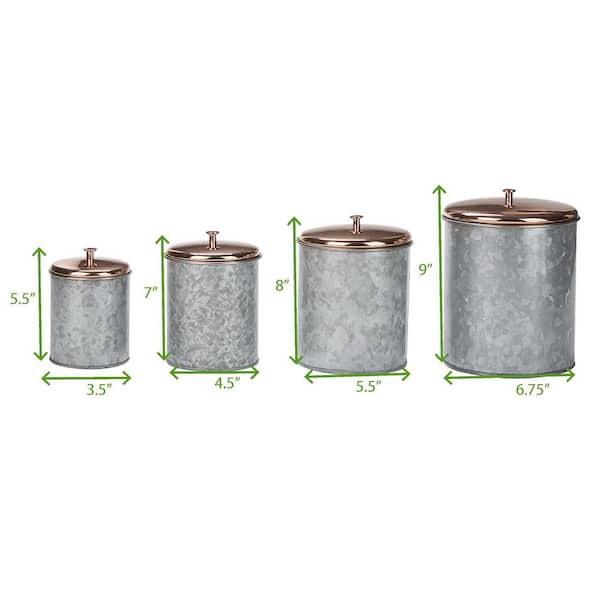 Cooks Standard 02553 4-Piece Stainless Steel Canister Set 02553