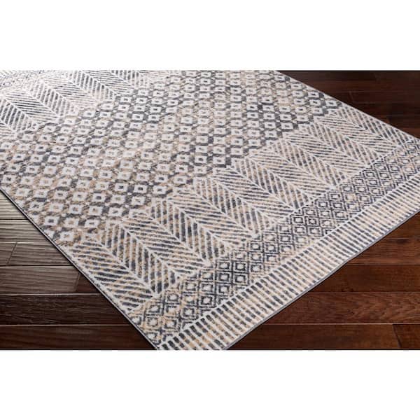 Lightmoor Gray/Butter 5 ft. x 7 ft. Indoor Area Rug