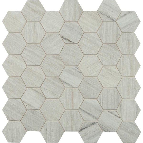 Matte Porcelain Mosaic Tile, Home Depot Hexagon Shower Floor Tile