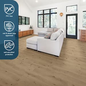McEachern Ridge Oak 7.6 in. W x 50.6 in. L Waterproof Hybrid Resilient Flooring (21.2 sq. ft./case)