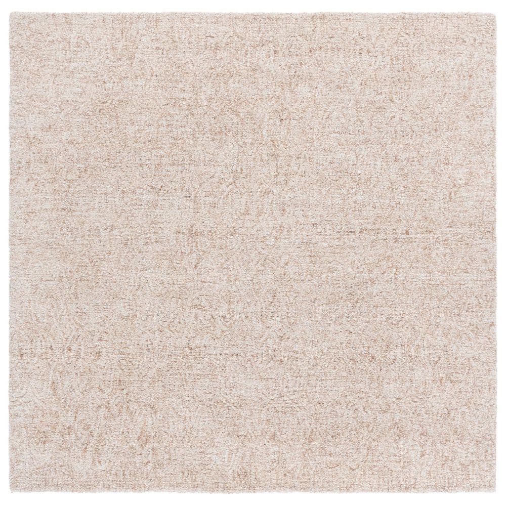 SAFAVIEH Pine 6 ft. x 6 ft. Beige Solid Abstract square Area Rug ...