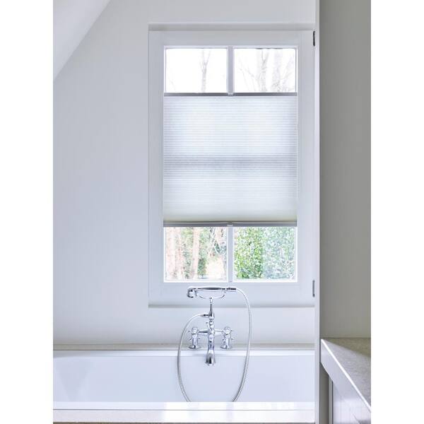 Cocoon by Coulisse White Light Filtering Fabric Cordless 3/4 in. Cellular Shade - 32.5 in. W x 72 in. L