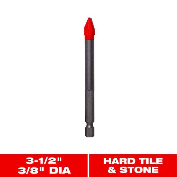 3/8 in. Hard Tile And Stone Carbide Tipped Drill Bit
