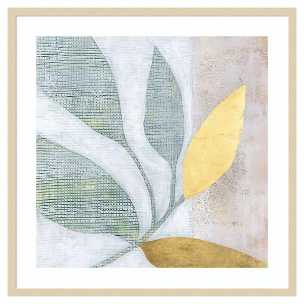 Amanti Art Veiled Garden I by Vanna Lam 33 in. W x 33 in. H. Wood Framed Wall Art Print Framed in Brown