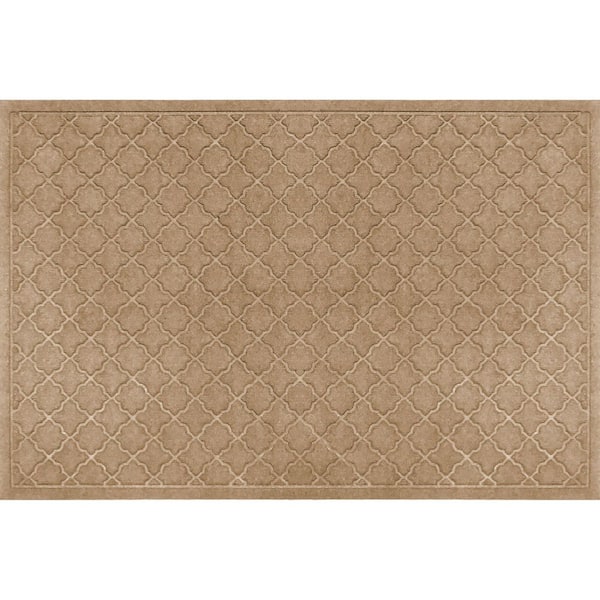 Waterhog Cordova 34 in. x 52 in. PET Polyester Indoor Outdoor Mat Camel