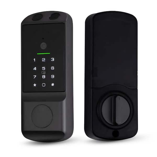 Smart Door Lock Deadbolt with Palm Recognition & Built-In Camera – Wi-Fi, Fingerprint, PIN, Card, App, Key