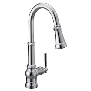 Paterson Single-Handle Pull-Down Sprayer Kitchen Faucet with Reflex and PowerBoost in Chrome