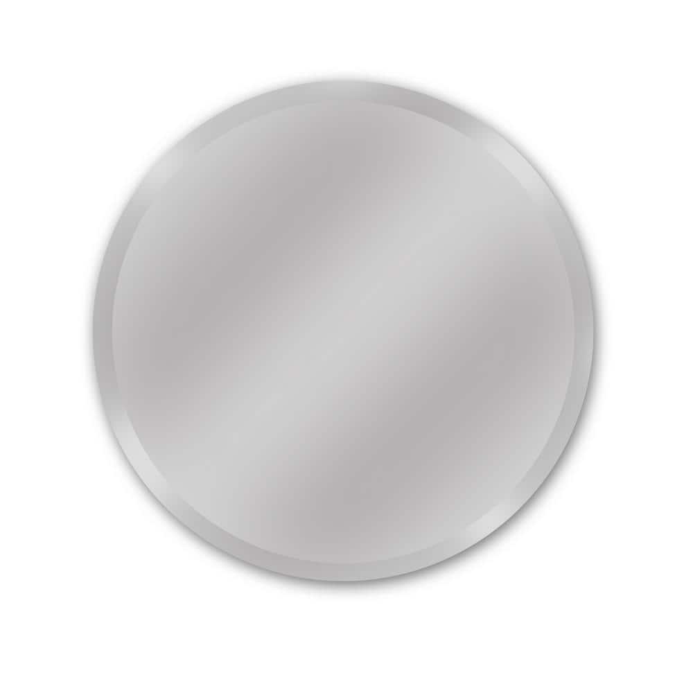 Medium Round Beveled Glass Mirror (28 in. H x 28 in. W)