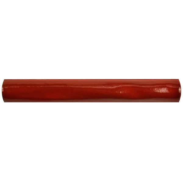 Merola Tile Antic Special Torelo Red Moon 3/4 in. x 6 in. Glossy Ceramic Wall Tile Trim