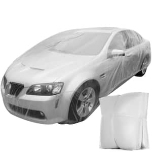 Plastic 22 ft. x 12 ft. Car Cover Disposable Car Covers Universal Car Cover Waterproof Dust-Proof Full Cover (10-Pieces)