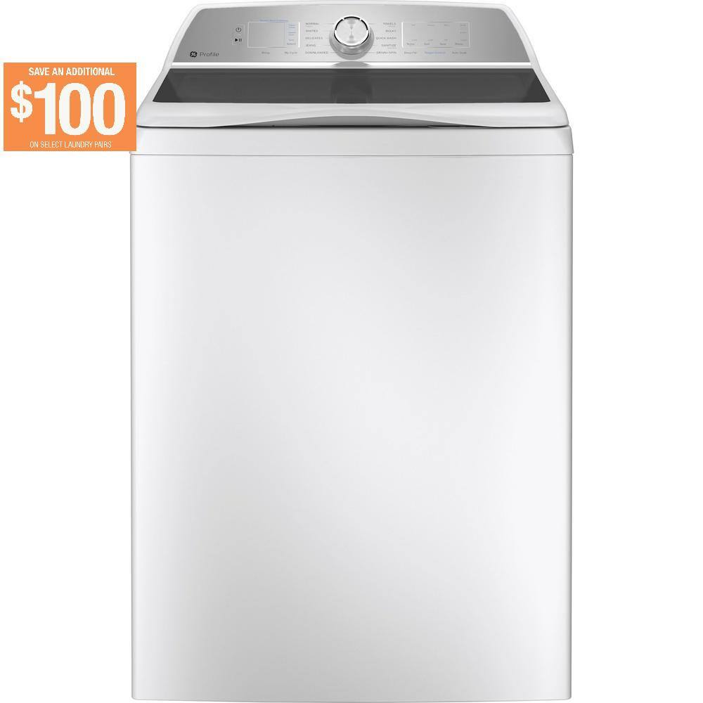GE Profile 5.0 cu. ft. HighEfficiency Smart White Top Load Washer with