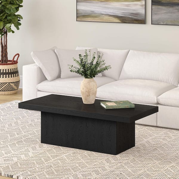 Meyer&Cross Torren 47.5 in. Black Grain Rectangle MDF Top