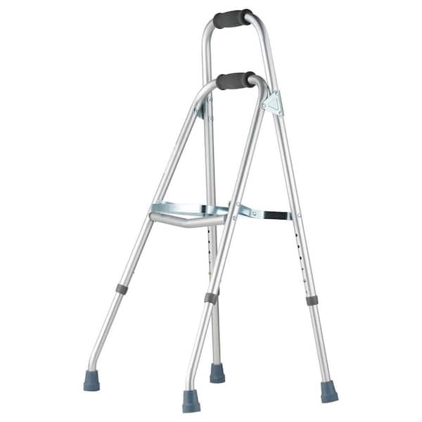 Folding Hemi Walker, One-Arm Walker for Seniors with 6-Level Adjustable Height, Lightweight Aluminum Mobility Aid 350LBS
