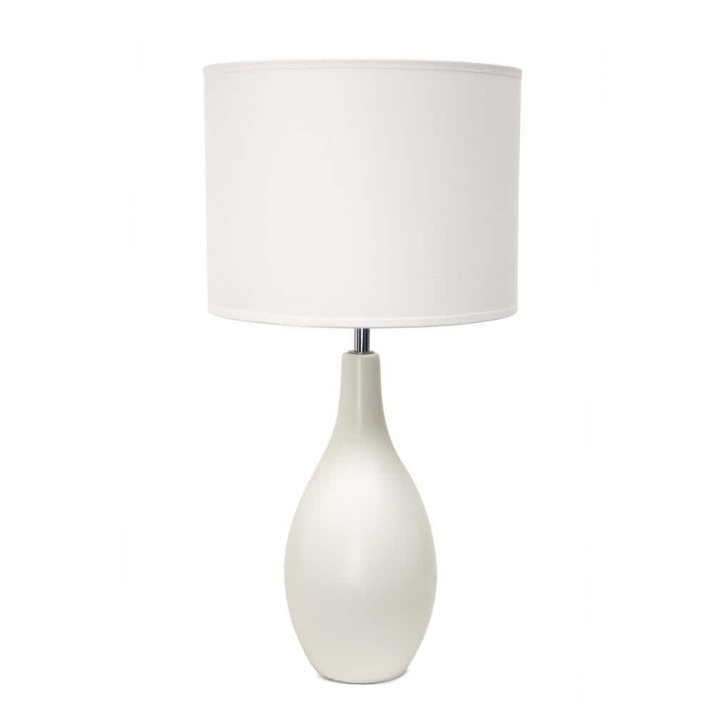 Creekwood home 18.11 in. Off White Traditional Standard Ceramic Dewdrop ...