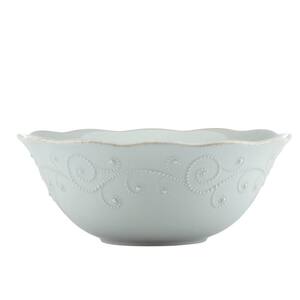 French Perle Ice Blue Serve Bowl