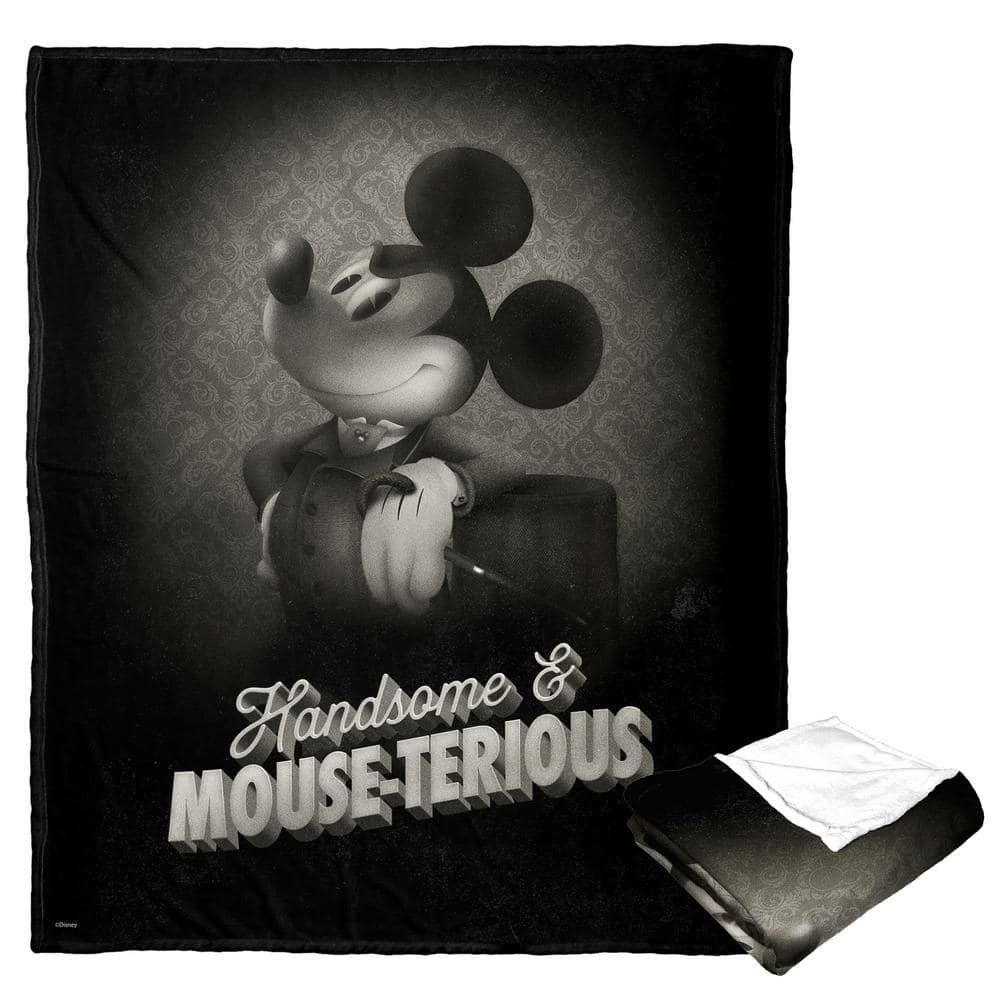 THE NORTHWEST GROUP Disney Mickey Mouse Mouseterious Silk Touch Multi-Colored Throw Blanket