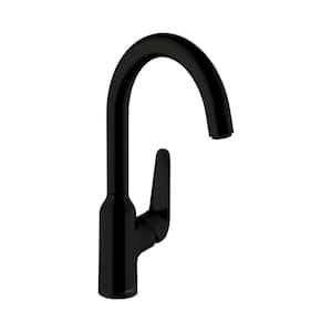 Focus N Single-Handle Bar Faucet in Matte Black