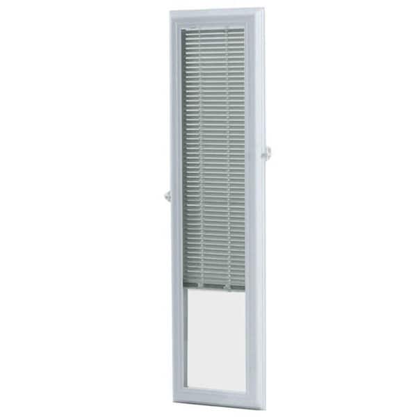 ODL White Cordless Add-On Blinds for Raised Frame Side Light  9-3/4 in. Width x 37-3/4 in. Height.