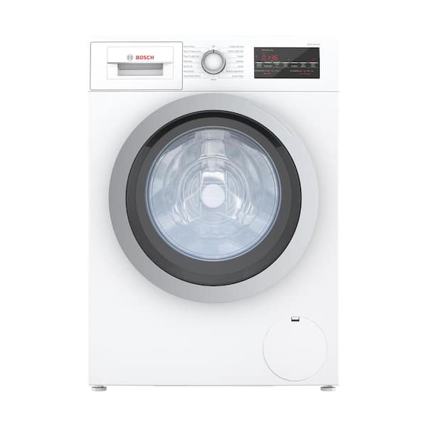 Bosch 500 Series 24 in. 2.2 cu. ft. 240-Volt White with Silver Accents High-Efficiency Front Load Compact Washer, ENERGY STAR