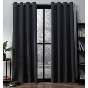 14 Colors 2PC Solid Sheer Grommet Window Curtain Panels 63" 84" 96" 108" 120"L 