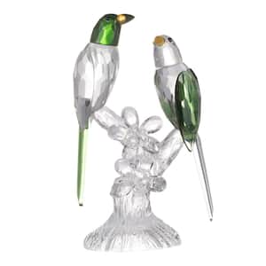 Green/Clear Parrot Elegance Duo Dcor Accent
