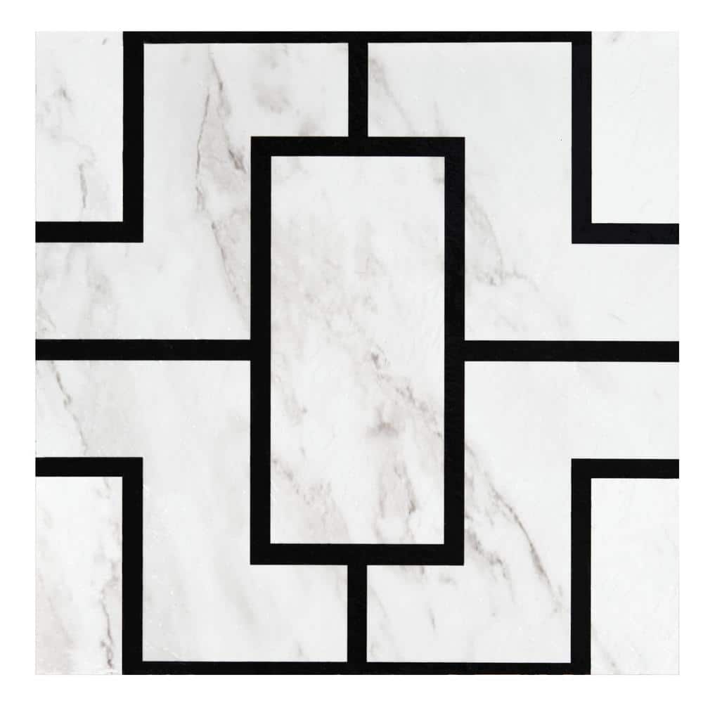 Discount Flooring Depot Aquastone Tile - Waterproof Vinyl Click - Black Marble