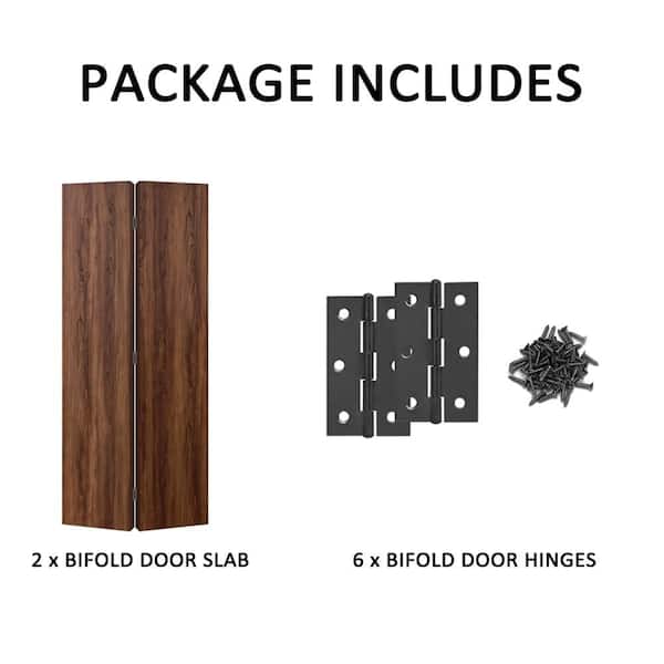 CALHOME 68 in. x 80 in. x 3/4 in. Solid Core Dark Walnut Composite