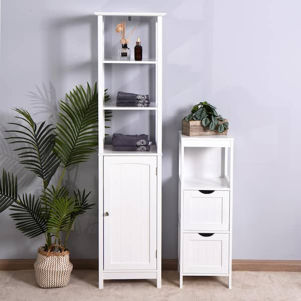  glitzhome 68 H Wooden Free Standing Bathroom Cabinet