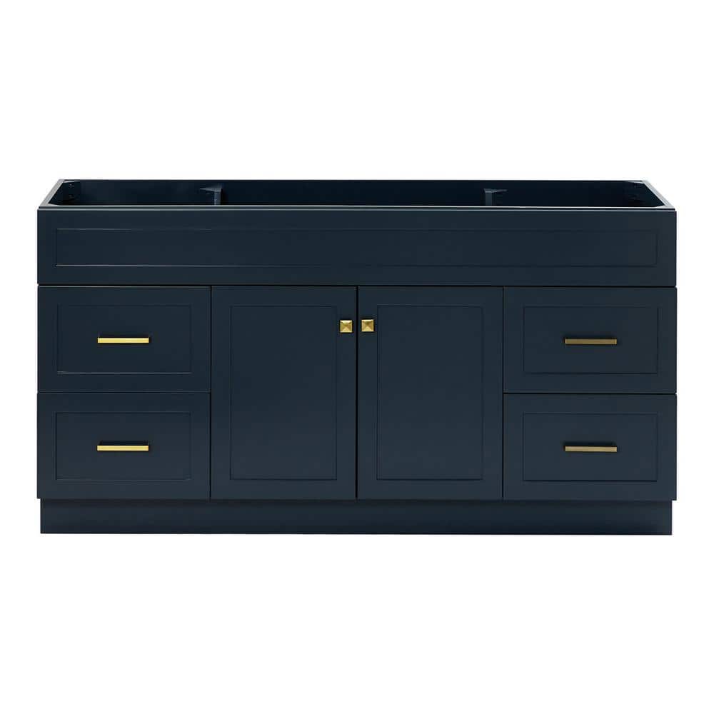 Hamlet 66 in. W x 21.5 in. D x 34.5 in. H Single Bath Vanity Cabinet without Top in Midnight Blue price history on PriceWatchPro